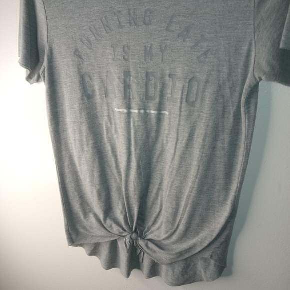 Gray Women's Knot Front Top - Picture 3 of 3